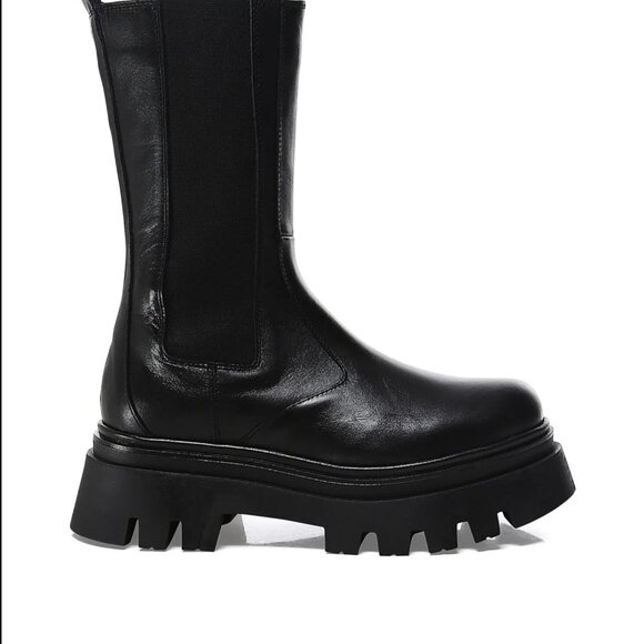ALOHAS All Rounder 38 7.5 Black Platform Boot - Picture 8 of 8